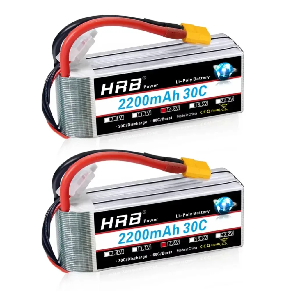 HRB 14,8 V 4S 2200 mah Lipo Batterie XT60 30C 50C Für RC FPV Flugzeuge Drone Racing Boot Auto teile