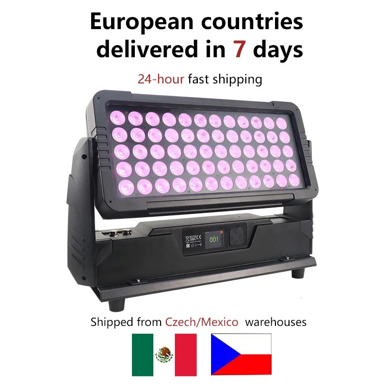IP65 DMX 60x10W 4-in-1 RGBW City Flood Light Outdoor Wasserdichtes LED-Stadtfarbenlicht Bühnenbeleuchtung Partylicht