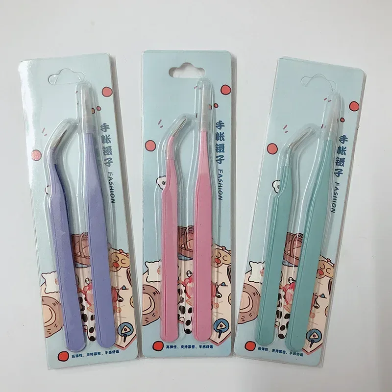 Sharkbang BOBO 2PCS Pinzette Scrapbook Aufkleber Washi Tape Picking Multi-Tool Briefpapier DIY Junk Journal Album Schulbedarf