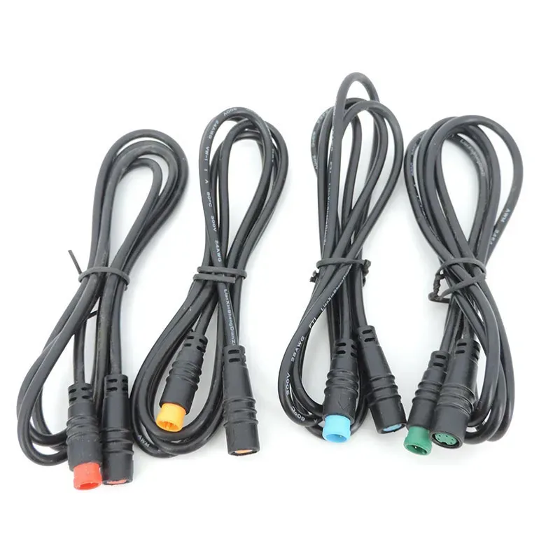 M8 2 3 4 5 6 8 Pin 1M E-Bike Geschwindigkeitssensor Stecker auf Buchse M/F Verlängerungskabel Elektrofahrrad Wasserdichter E-Bike-Draht