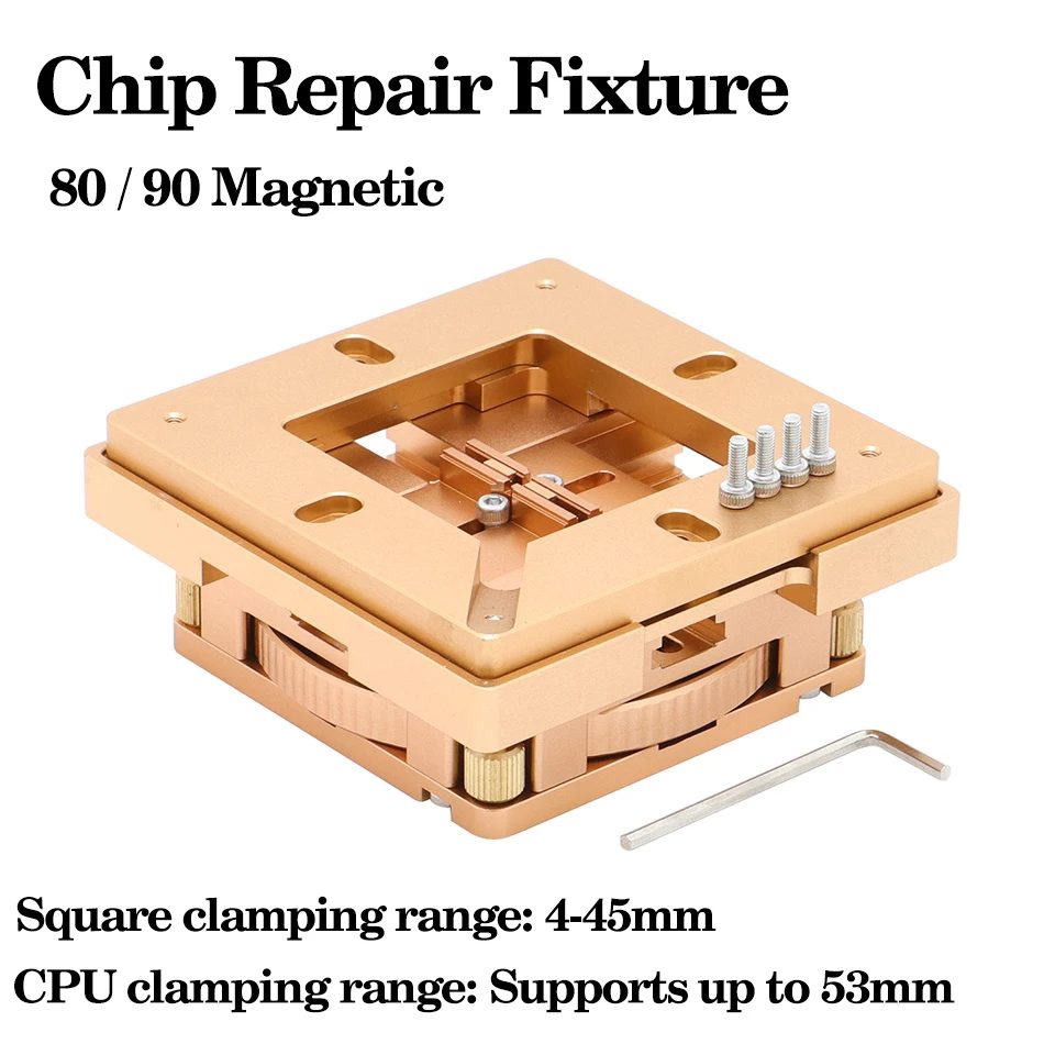 80 mm/90 mm BGA-Reballing-Station-Set aus Aluminiumlegierung, BGA-Chip-Reparaturvorrichtung, unterstützt Grafikkarten/CPUs/DDR-Speicher/Südbrücke