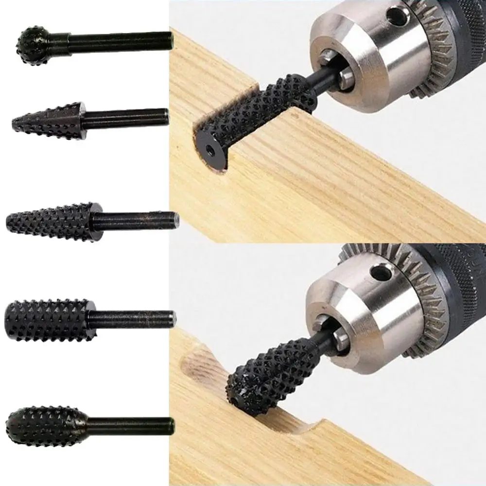 1/4'' 5PCS Bohrer Set Schneiden Werkzeuge für Holzbearbeitung Messer Holz Carving Werkzeug Zimmerei Holz Schneiden Werkzeuge workDrill Bit Set