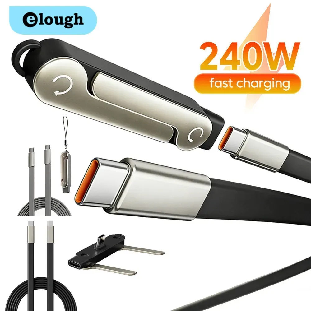 240W Typ-C Schnellladung Faltbarer Handyhalter Datenkabel Mehrwinkel-Einstellung Lade-Handyhalter PD USB-Kabel