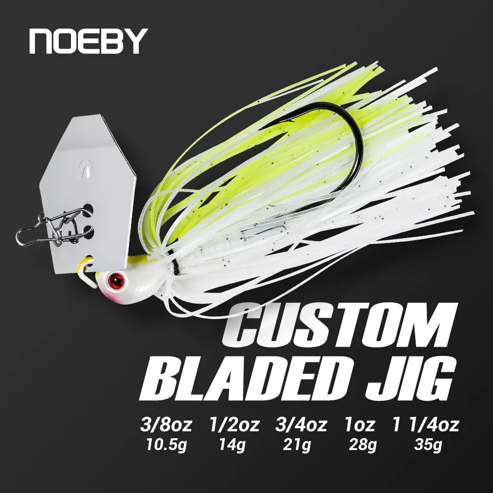 Noeby Chatterbait 10,5g 14g 21g 28g 35g Blatt Jig Nadel Stinger Haken Vibration draht Power Köder Hecht Bass Jig Angeln Köder