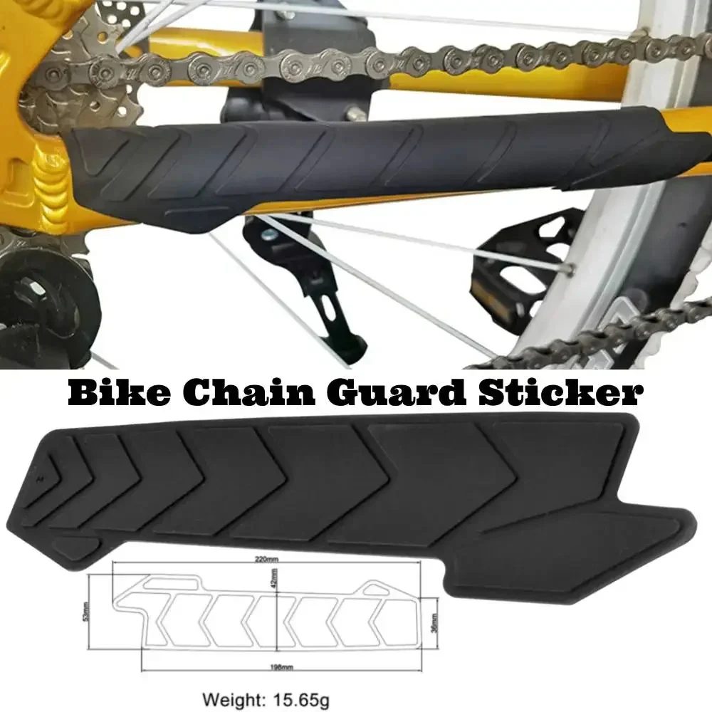 Fahrradkette Aufkleber Silikon Fahrradrahmenschutz Kettenschutz Aufkleber Rahmenschutz Kratzfester Schutz MTB Zubehör