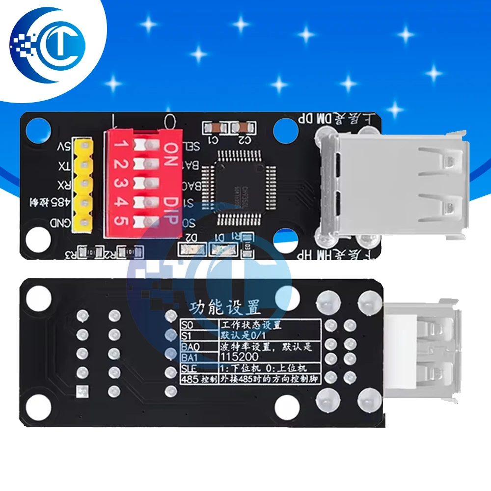 Das Ch9350-Modul versteckte Tastaturmaus zur seriellen Schnittstelle, virtuelle Tastatur-Scanpistole zum seriellen Schnittstelle von KVM