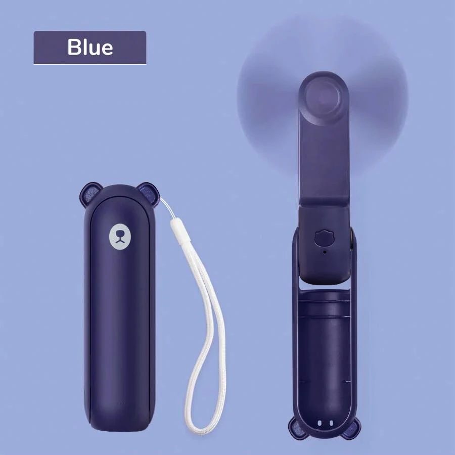 USB-Ladeventilator, Mini-Ventilator, faltbarer Handventilator für Wimpern, geeignet für Reisen und den Einsatz im Freien, unverzichtbar für den Sommer.