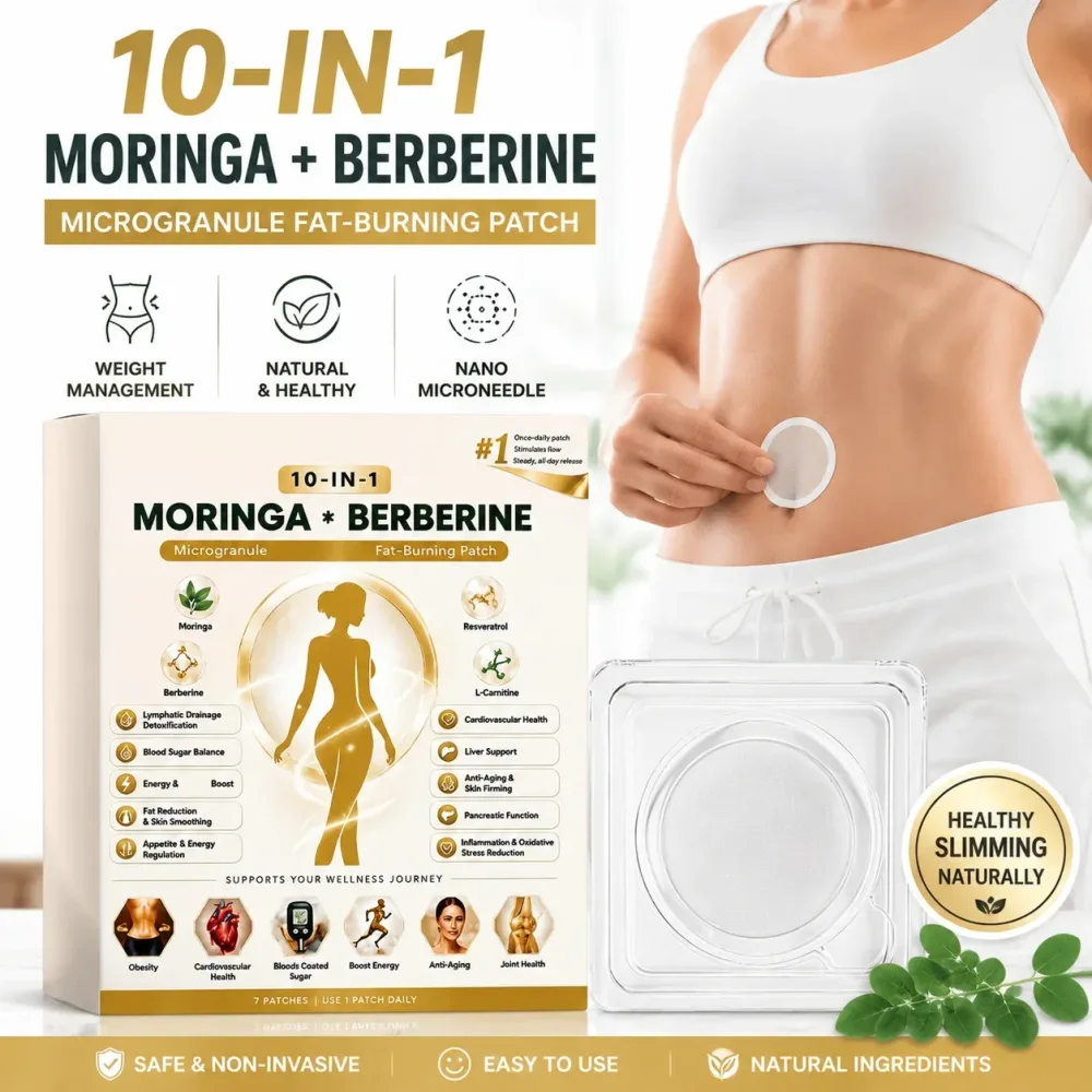 Moringa Nano-Mikronadel-Pflaster Milde Natürliche Pflaster zur Gewichtsreduktion Bauchfettverbrenner Entgiftungs-Aufkleber Körperpflege
