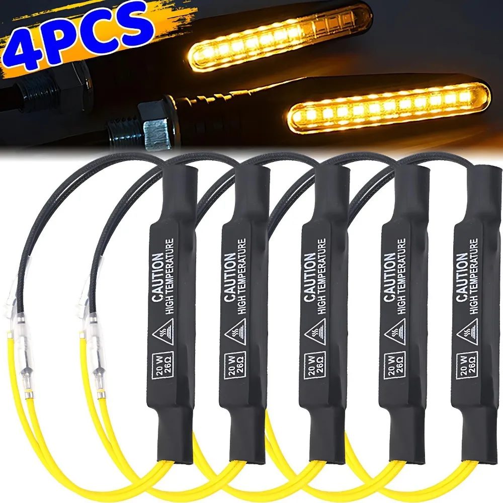 4/1 stücke Anzeige Last Widerstand 12V 20W Fehler für Motorrad Blinkende Blinker LED Last Widerstand Licht blinker Fehler Reparatur