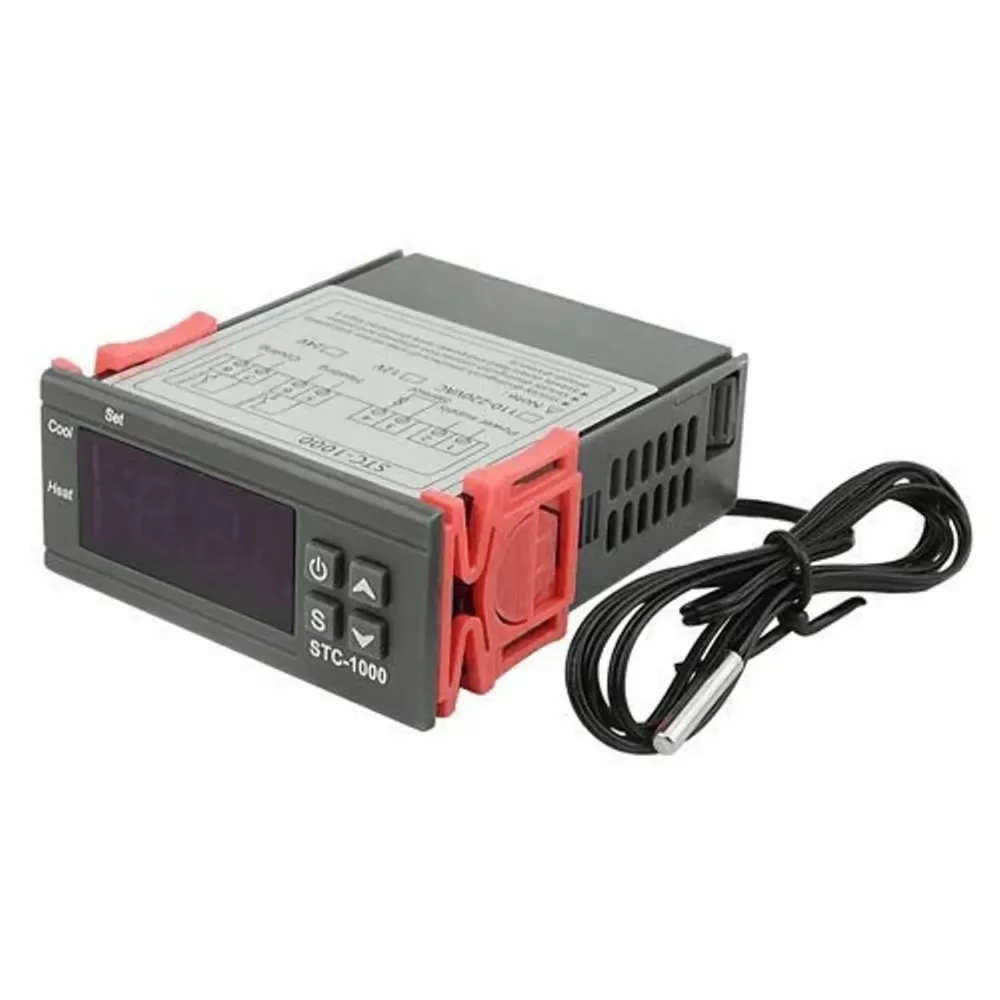 STC 1000 LED-Digitalthermostat für Inkubator, Temperaturregler, Thermostat, Relais, Heizung, Kühlung, 12 V, 24 V, 110 V, 220 V