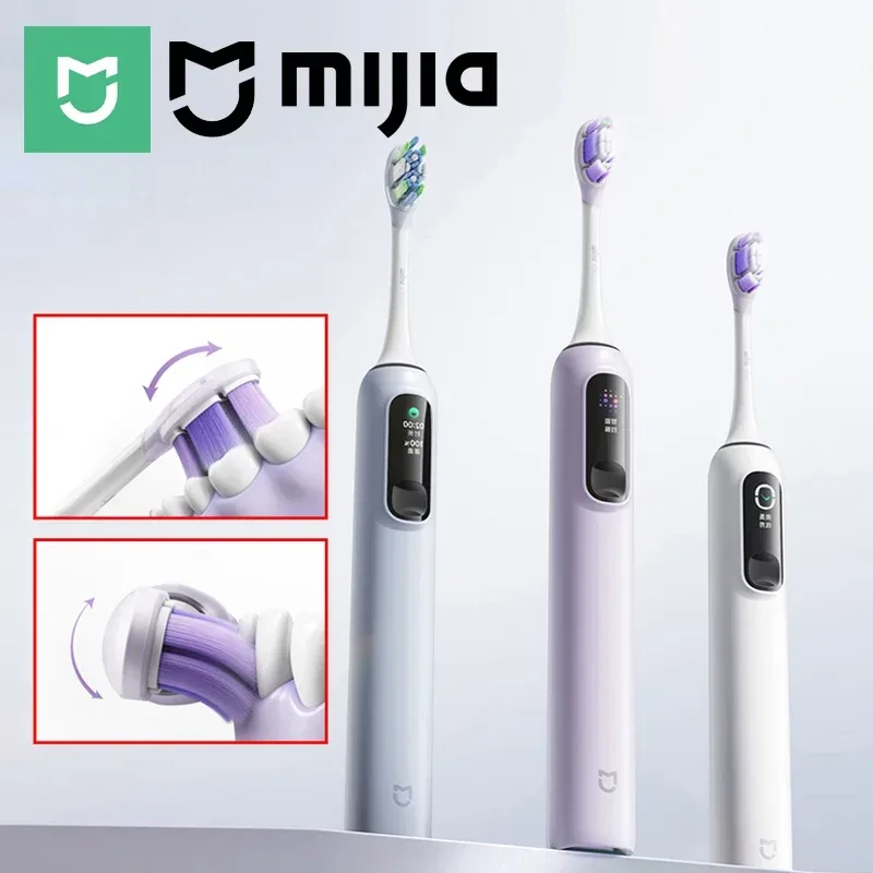 MIJIA Sonic Vibration Electric Toothbrush Pro, Smart 4 Modi, lange Akkulaufzeit, IPX8 wasserdicht, LED-Bildschirm und Reisesperre
