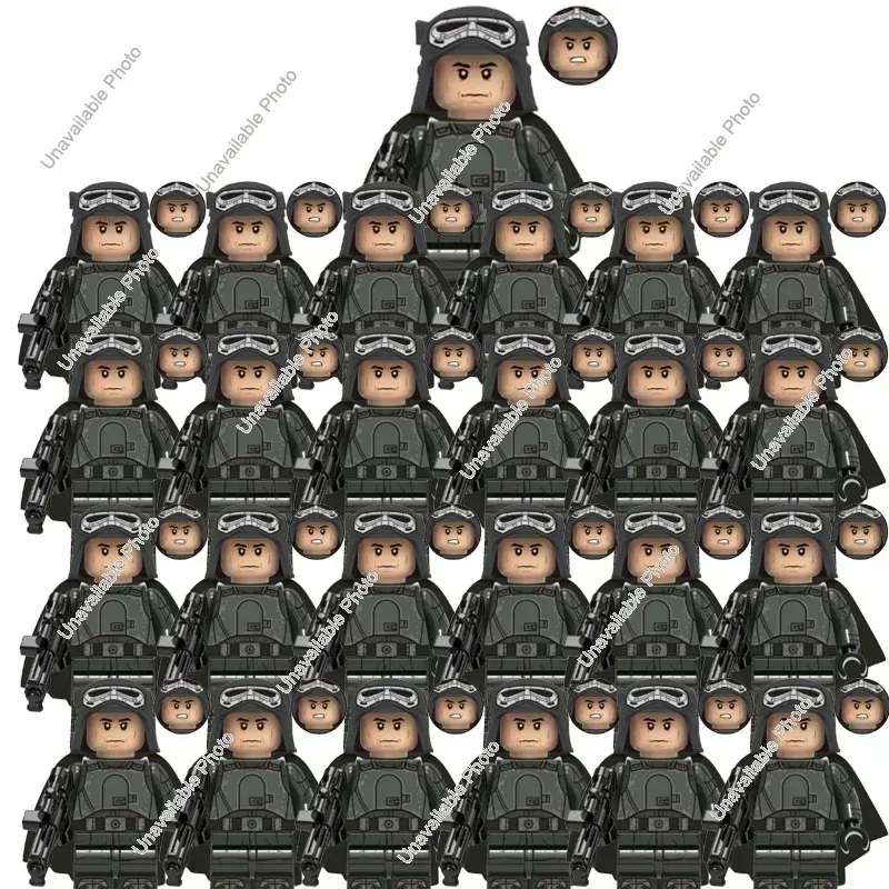 BLOKEES 25-teiliges Star Wars Klon-Soldaten-Set mit Kapitän Rex und Kommandant Cody, Bausteine zum Zusammenbauen, Actionfiguren, Spielzeug, Kindergeschenke