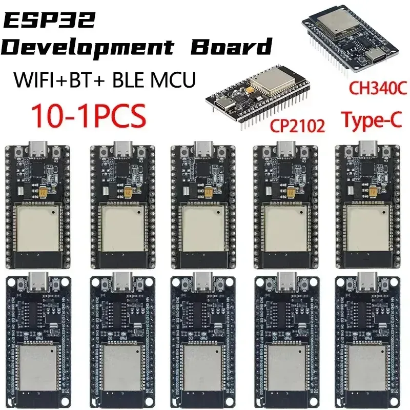 ESP32 ESP32S DEVKIT V1 Drahtloses WiFi Bluetooth Entwicklungsboard Micro USB/TYPE-C Dual Core CH340 ESP-WROOM-32 Erweiterungsplatine