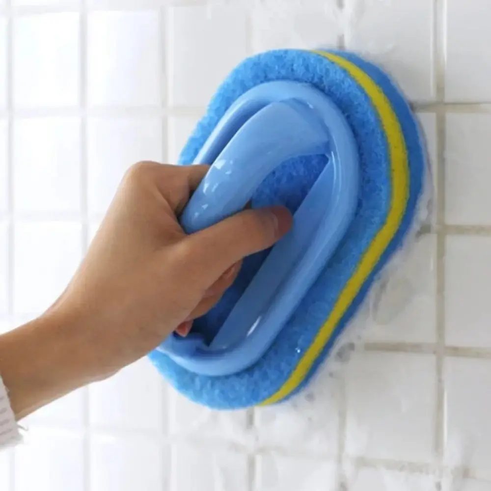 Multifunktionaler Reinigungsschwamm mit Griff für Küche, Bad, Fliesen, Glas, Badewanne, Fleckenentfernung, Einfaches Griffdesign