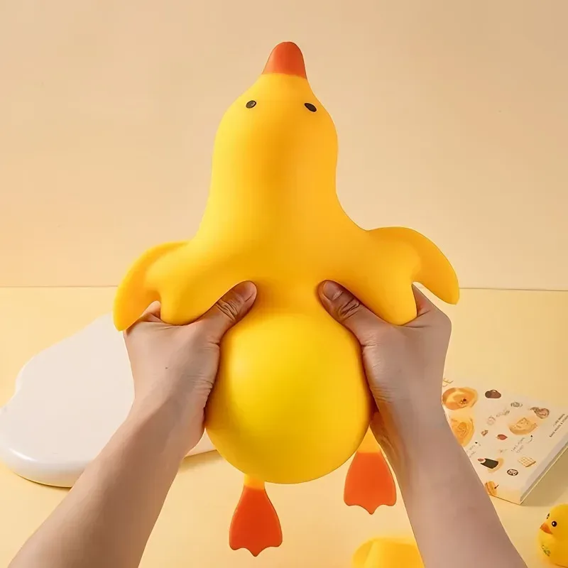 Squishy Antistress Enten-Fidget-Spielzeug, niedliche Gänse-Tier-Stressabbau-Spielzeuge für Kinder und Erwachsene, dehnbare Entspannungsspielzeuge, bestes Geschenk für Freunde