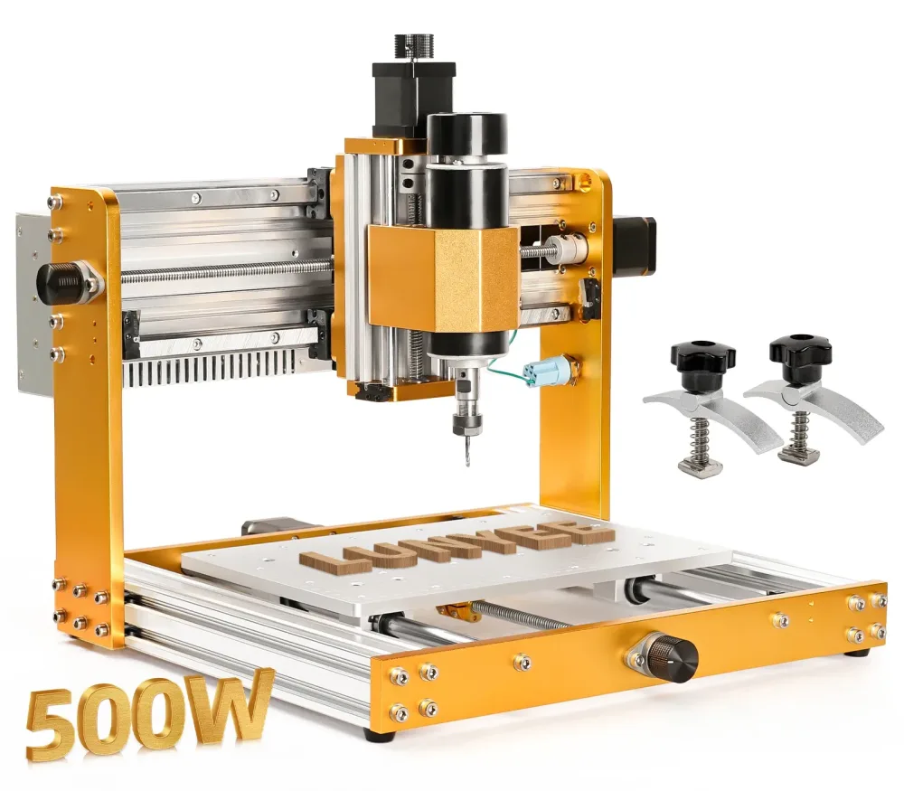 CNC-Fräsmaschine 3018Pro Ultra mit 500W Spindel für Holz-, Metall-, Acryl- und MDF-Gravur, 3-Achsen-Fräs- und Schneidemaschine