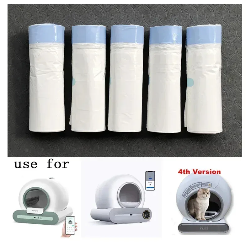 90 Stück Katzenstreu-Beutel für automatische extra dicke Katzentoiletten-Einlagen für MeoWant/Catlink/Tonepie Toilette