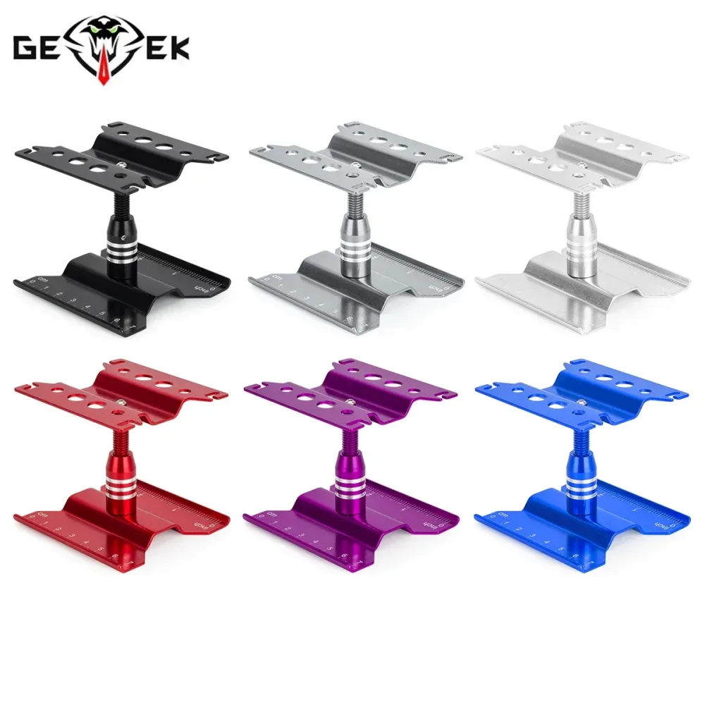 Aluminium-Reparaturstation, Arbeitsständer, Montageplattform, 360 Grad drehbar, für 1/16 1/18 1/24 RC Crawler Axial SCX24 Traxxas TRX4M