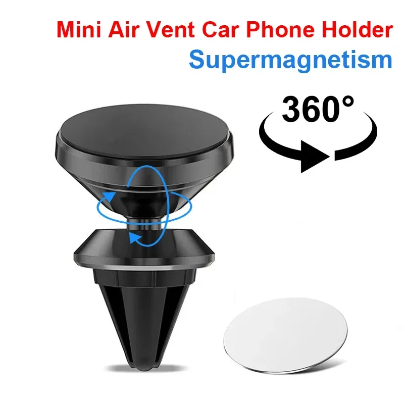 Magnetischer Autotelefonhalter für iPhone Samsung S10 GPS 360-Grad-Navigation Air Vent Mont Ständerhalter für Mobiltelefone im Auto