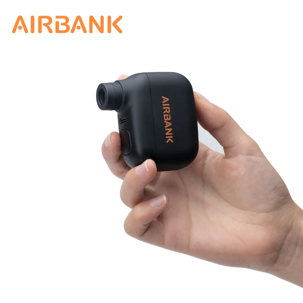 AIRBANK Pocket SE Mini tragbare elektrische Pumpe für Fahrrad Akku-Reifen Presta Schrader Ventil Fahrradzubehör Schnellladung