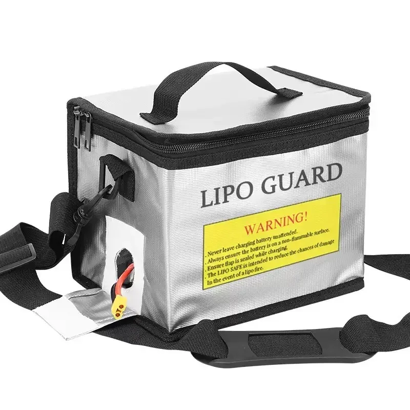 Feuerfeste Explosionsgeschützte Lipo-Sicherheitstasche für RC FPV Racing Drohnen-Akku 185x75x60mm 215x115x155mm - RC-Drohnen-Zubehör