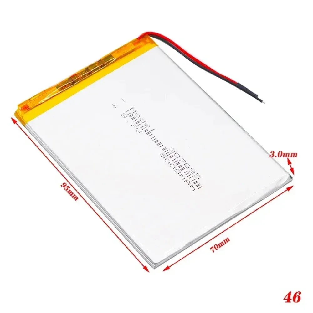 5000 mAh 3,7 V wiederaufladbarer Li-Ionen-Polymer-Akku mit hoher Entladung ? geeignet für Heimwerker, RC-Drohnen, Elektrowerkzeuge, Größe 30 x 70 x 95