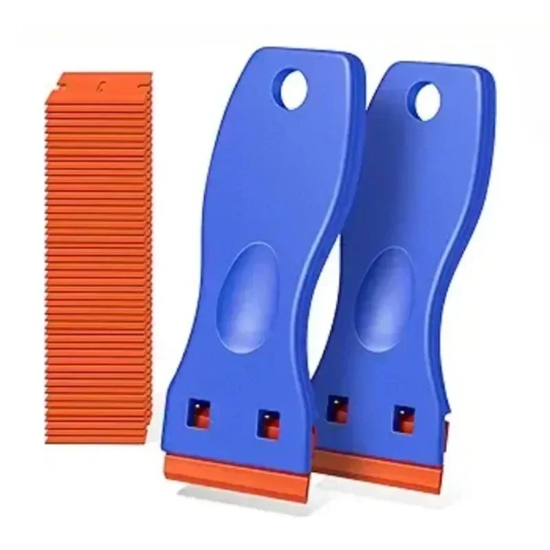 1Set Auto Fenster Glas Sauber Schaber Auto Aufkleber Entferner Kunststoff Rasierklinge Label Sauber Rasiermesser Kleber Entferner Reinigung Werkzeuge