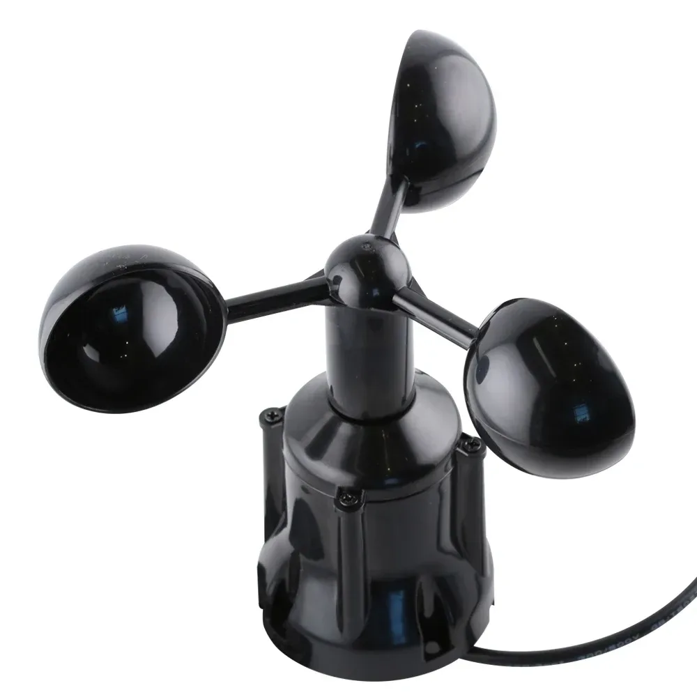 30 m/s Windgeschwindigkeitssensor Wetterstation Outdoor 3 Cup Anemometer Sensor Hochpräziser Ausgang RS485 4-20MA 0-5V 0-10V PNP NPN