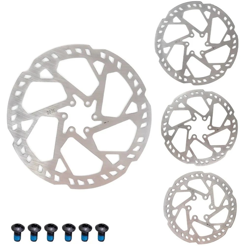 MTB E-Bike 2,3 mm Bremsscheibe verdicken 140 mm 160 mm 180 mm 203 mm 220 mm H23 Super Steifigkeit 6 Bolzen Edelstahl Fahrrad VS HS2 2 mm