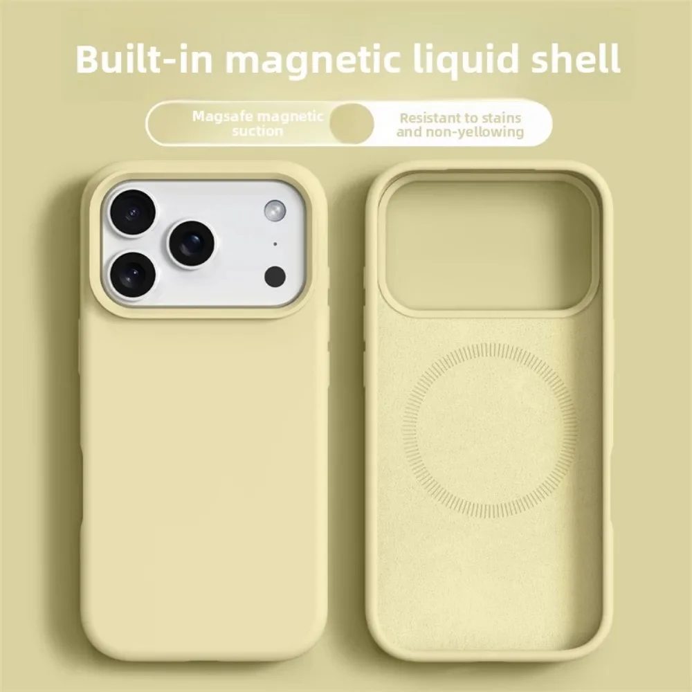 Original magnetische Handyhülle für iPhone 17 16 Pro Max Flüssigsilikonhüllen für iPhone 17 16 Pro Max 17 Pro Air Soft Bumper Cover