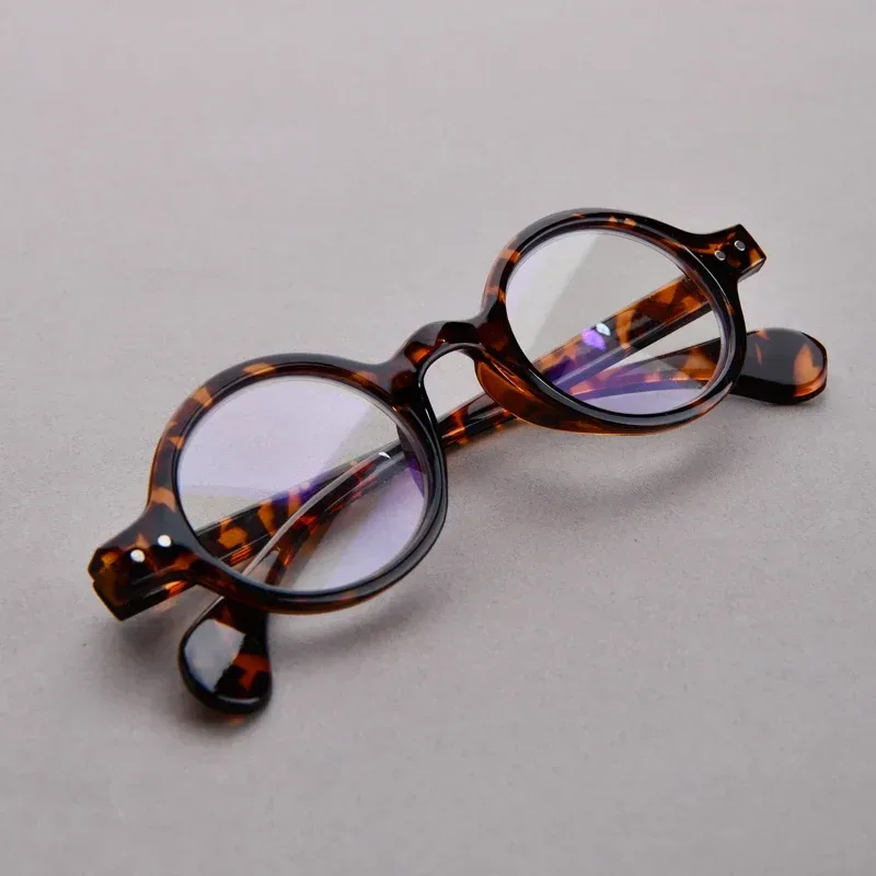 Vintage-Lesebrille mit rundem Rahmen für Damen, Anti-Blaulicht-Brille für Herren, Dioptrien +1 + 1,5 + 2 + 2,5