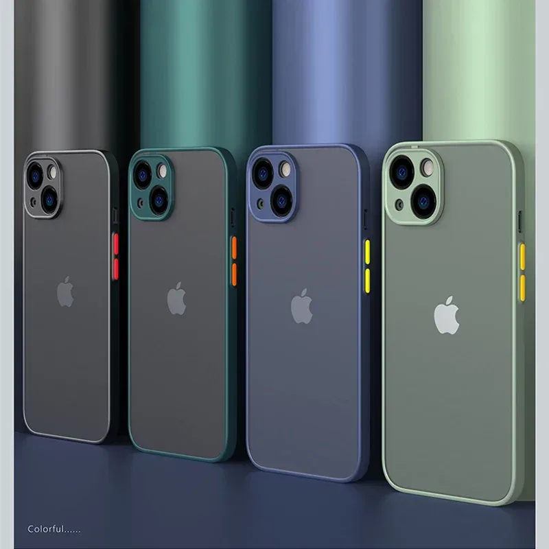 Neue Rüstung Stoßstange Stoßfest Telefon Fall Für iPhone 15 11 12 13 Mini 14 Pro XR X Xs max 7 8 Plus SE 2020 Silikon Hard Cover Capa