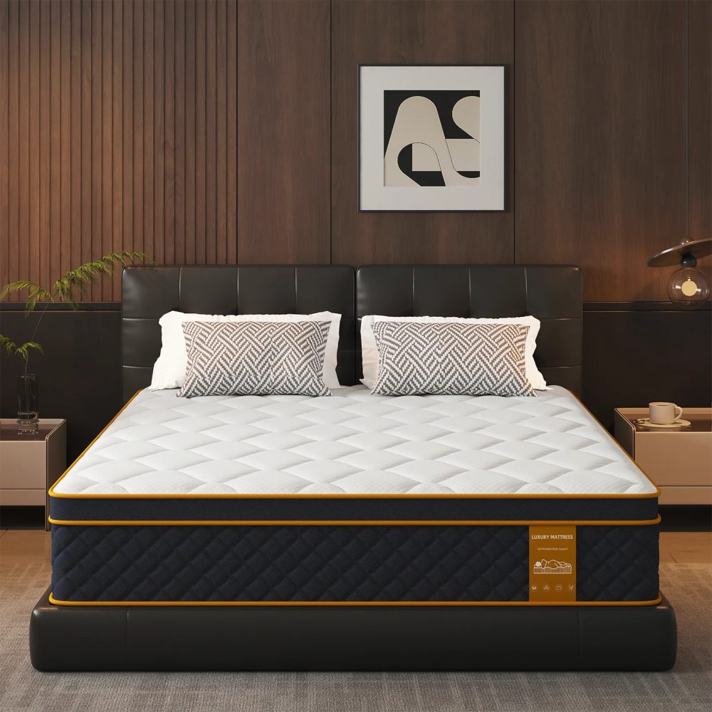 SKSBTF Taschenfederkernmatratze 90/120/140/160/180x200cm 25cm dicke Memory-Schaum-Matratzen mit zonenweise Unterstützung für Doppelbetten