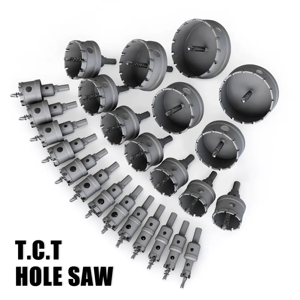 1 Stück 12?100 mm TCT-Lochsäge, Wolframkarbidspitze, Kernbohrer, Schneidwerkzeuge, Bohrkrone für Metall, Edelstahl, Legierung