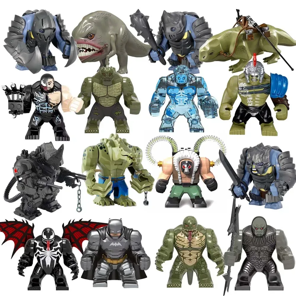 Blind Box Große Bausteine Killer Croc Bane Olog-hai Troll Orc Actionfiguren Puzzle-Sammlung Modellpuppen Bausteine Spielzeug Geschenke