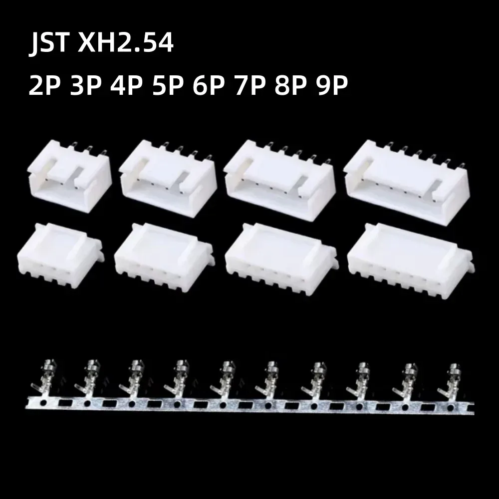 10 Paar JST XH2.54 2/3/4/5 Pin Anschlüsse Kunststoffgehäuse Stecker Buchse Kabelverbinder XH 2.54 2P 3P 4P 5P 6P 7P 8P 9P
