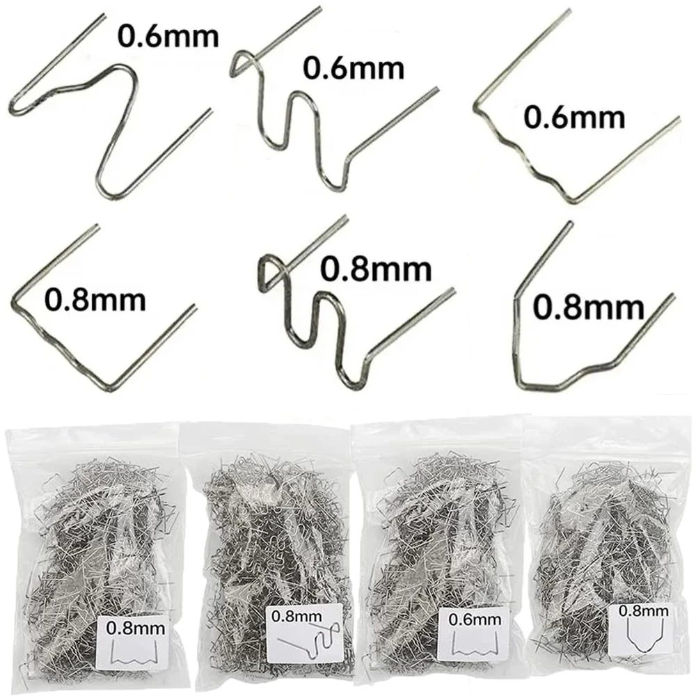 100-600Pcs Auto Kunststoff Reparatur Schweißen Nägel Auto Stoßstange Reparatur Geschweißte Stud Vorgeschnittene Welle Nägel Maschine Schweißen heißer Hefter