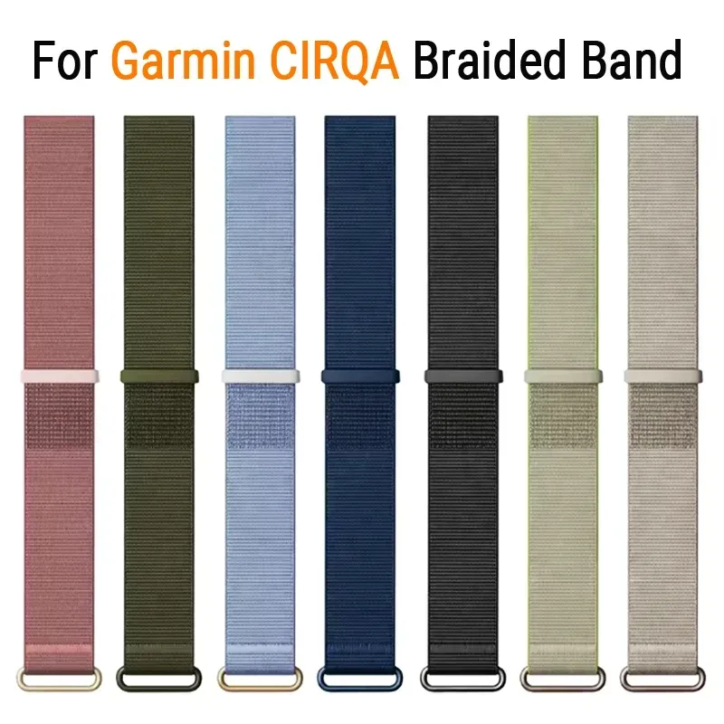 Nylon-Armband für Garmin CIRQA Smart Band, leicht, verstellbar, atmungsaktiv, Sport-Ersatzarmband für Garmin CIRQA