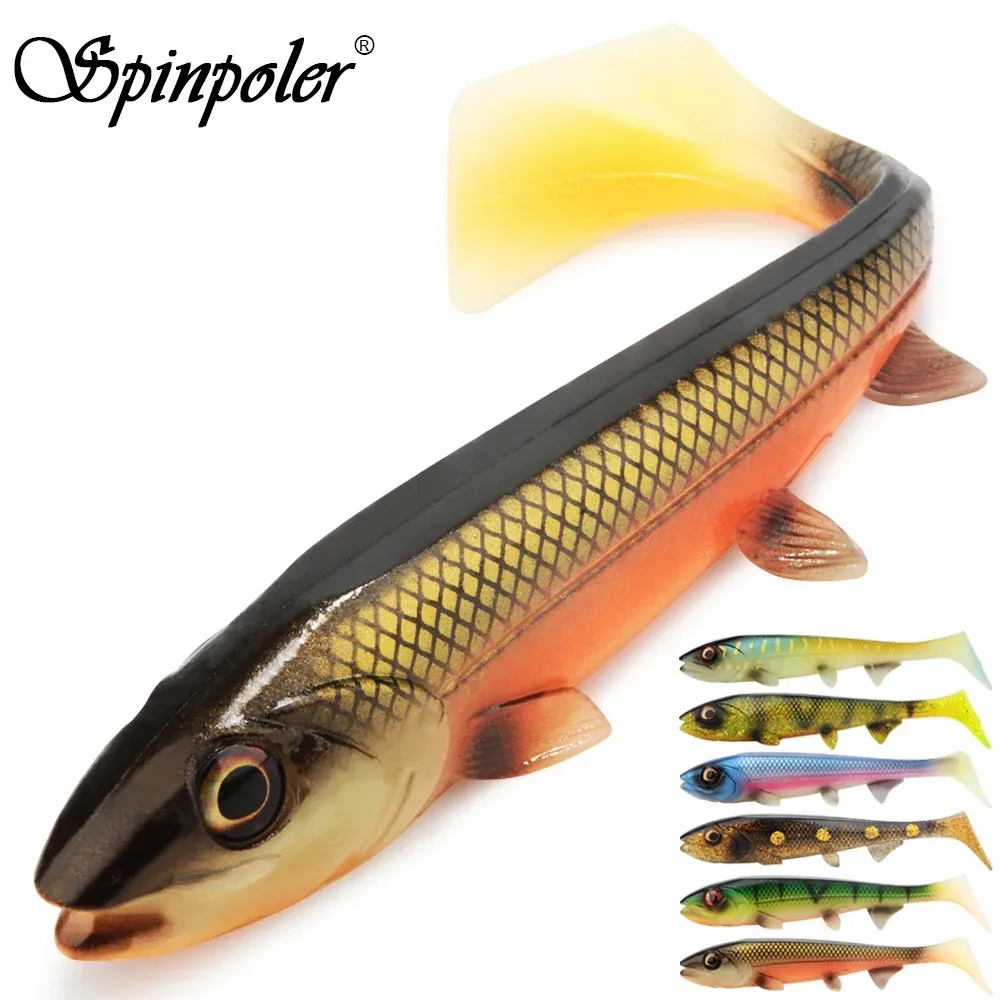Spinpoler Bombshad Square Tail Swimbait Shad Hechtköder 14 cm 18 cm Druck Silikon künstlich für Big Catch Meeresangeln Wobbler