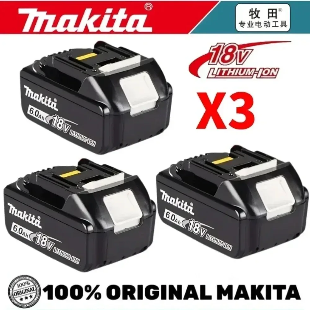 100% Original Makita 18V Akku BL1850B BL1850 BL1860 BL1830 BL1815 BL1840 LXT400 6,0Ah für Makita 18V Batterien