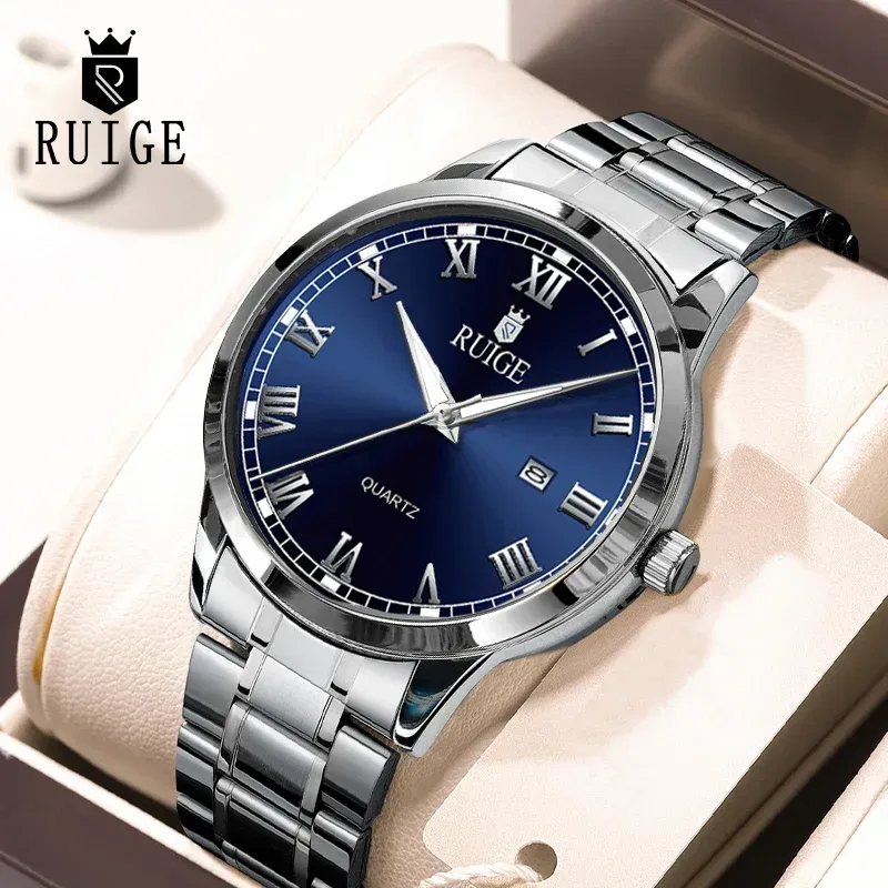 Ruige Mode Herren uhr römische Skala minimalist ische Herren berühmte Uhr Nacht glühen wasserdichte trend ige Uhr