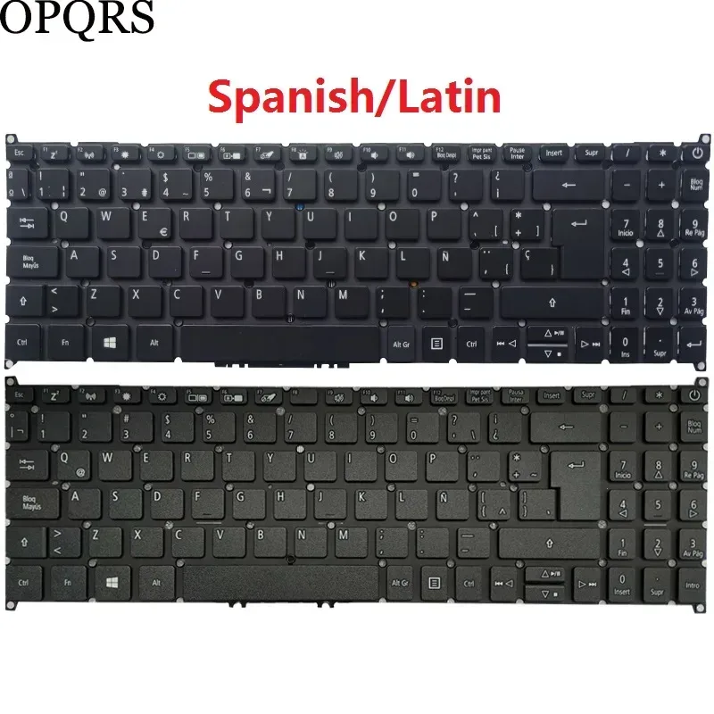 Russisch/US/Spanisch/lateinische Laptop-Tastatur für Acer Aspire 5 A515-54 A515-54G A515-56 A515-56G A515-52 A515-52G A515-53 A515-55
