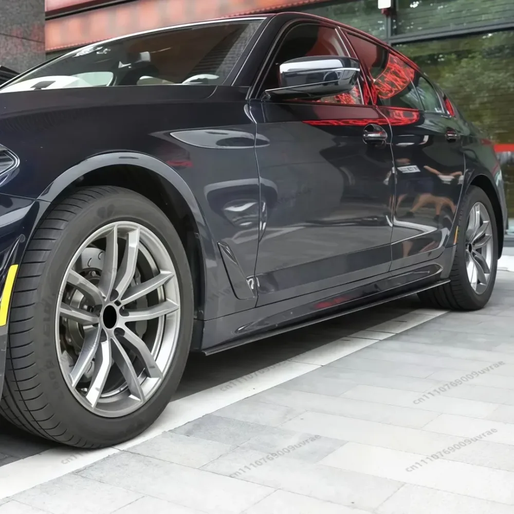 M Performance Style Glänzend Schwarze Seitenschweller für BMW 5er G30 G31 M Sport 2018-2023 Seitliche Stoßstangenverlängerungen Auto-Karosserieteile