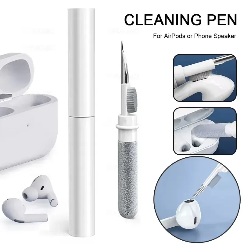 Reiniger-Sets für Bluetooth-Kopfhörer, Airpods Pro 1, 2, 3, 4, Ohrhörer-Hülle, Reinigungsstift, Pinsel, Werkzeuge für Samsung, Xiaomi, Huawei, Airdots