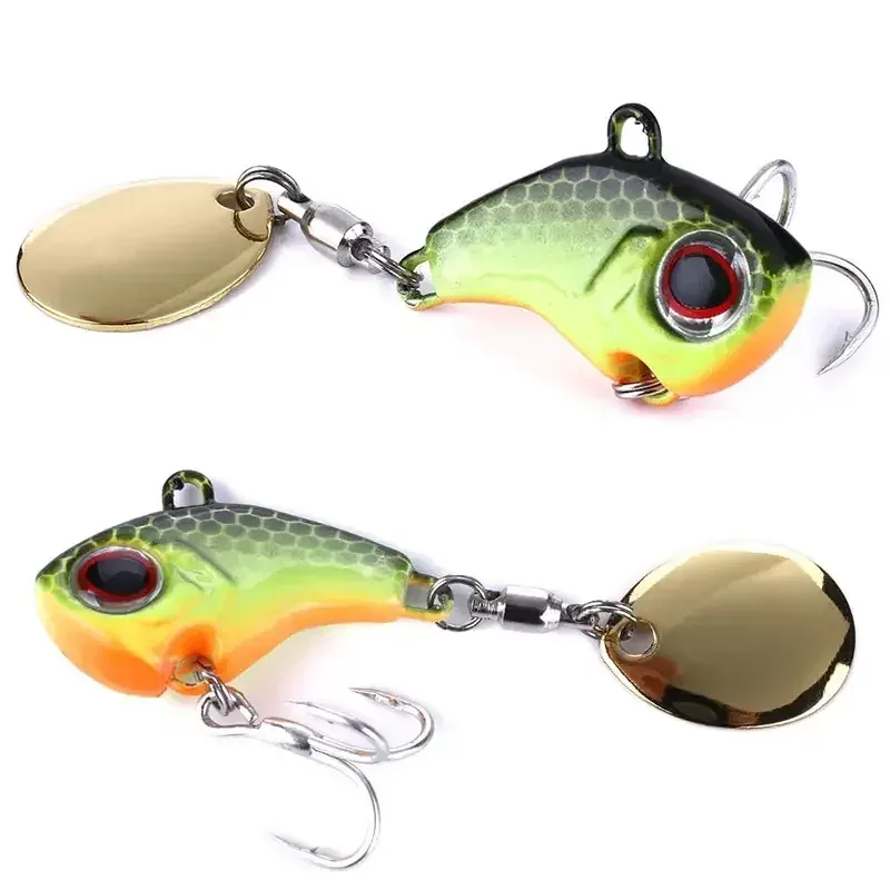 1Pcs Rotierenden Metall VIB vibration Köder Spinner Löffel Angeln Lockt 8g/16g/21g jigs Forelle Wobbler Angeln Harte Köder Tackle Pesca