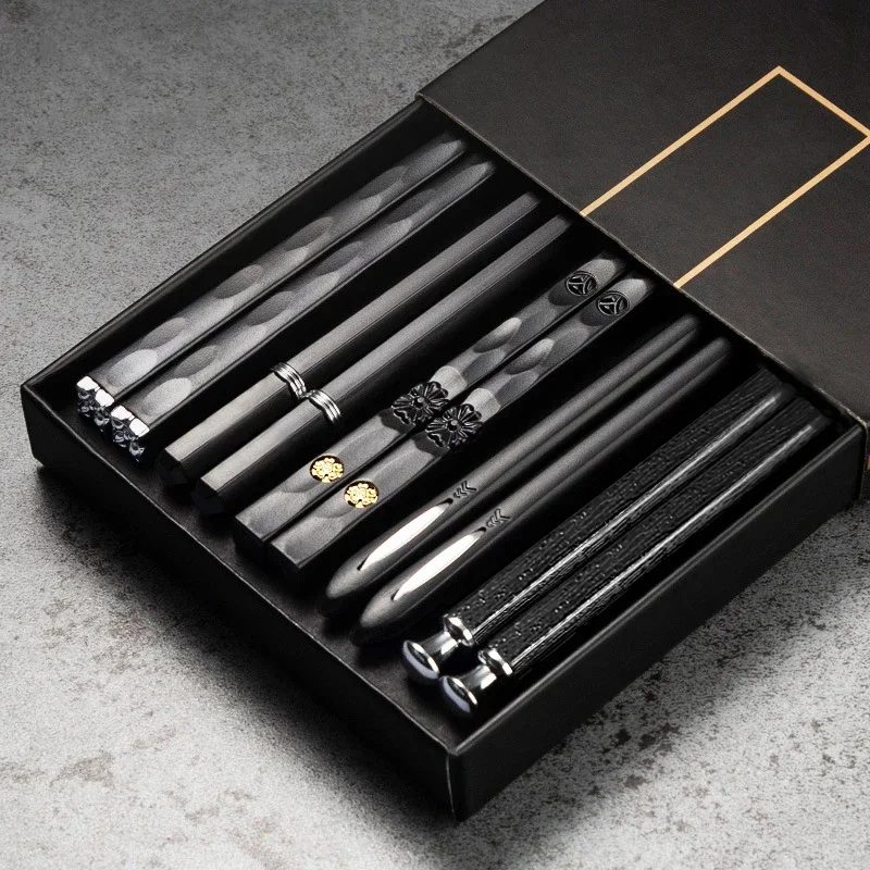 5Pairs Hohe Qualität Japanische Nicht-Slip Stäbchen Koreanische Home Hotel Restaurant Tragbare Gesunde Lebensmittel Stick Für Sushi Stäbchen
