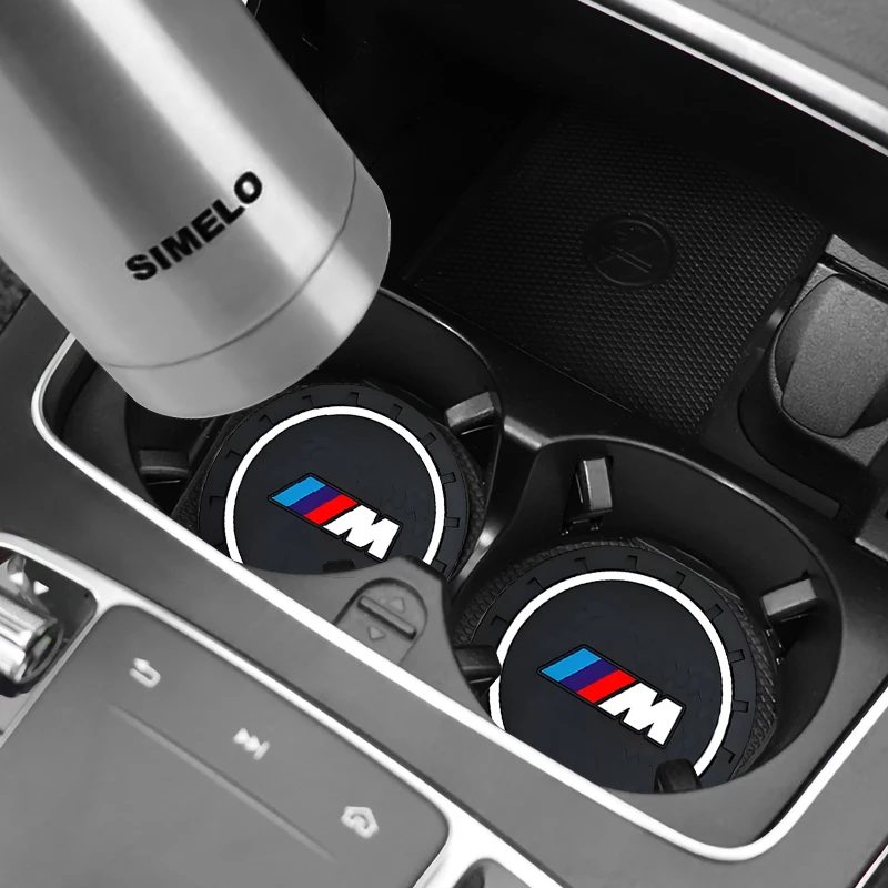 BMW M Auto-Getränkehalter-Matte aus Silikon, rutschfeste Unterlage für X1 X2 X3 X4 X5 F48 G01 E84 E83 F39 F10 F30 G11 G07 G86 G60 E60