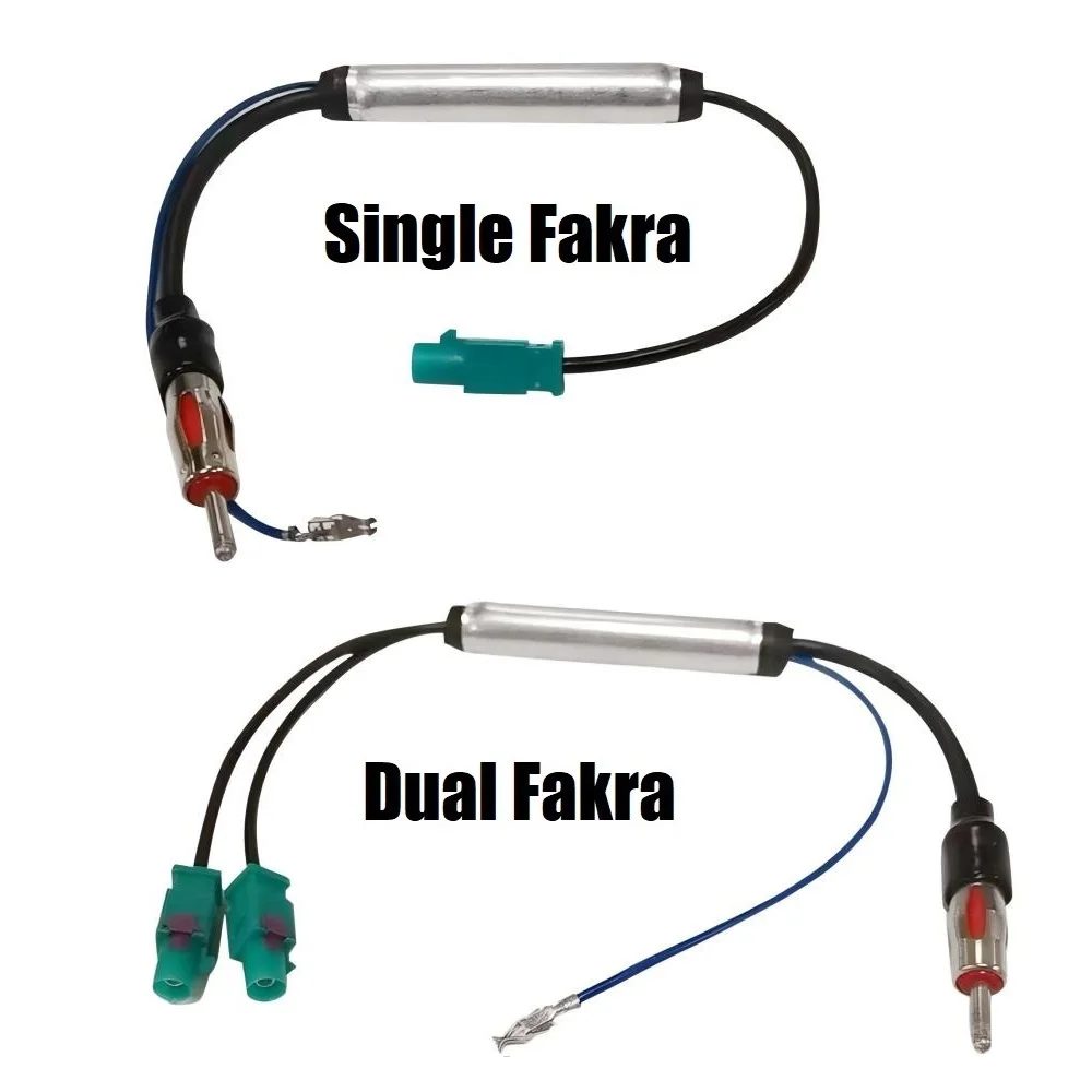 Auto Spezielle Radio Antenne AM/FM Audio Radio Signal Verstärker Dual Fakra RF Radio Antenne Antenne Adapter für Volkswagen