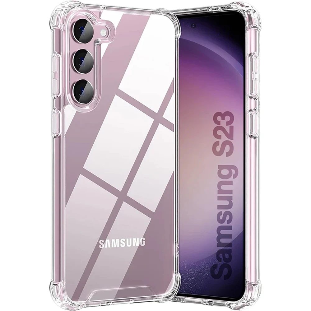 Stoßfeste Weiche Transparente TPU-Hülle Für Samsung Galaxy S25 S24 S23 S21 FE S22 Plus Ultra Cover Für Samsung A13 A26 A56 A36 A54 A53