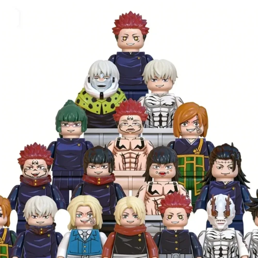 Anime WM6139 WM6140 WM6149 WM6201 Itadori Yuji Jujutsu Kaisen Set Mini Actionfigur Spielzeug Geburtstagsgeschenk Zubehör